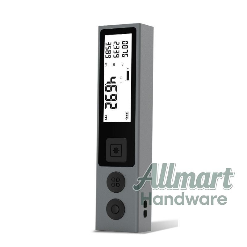 Laser Distance Measure - M130 ミニ 40M レーザー距離計 | USB充電・高精度・鮮明なLCDディスプレイ・室内測定や装飾に最適