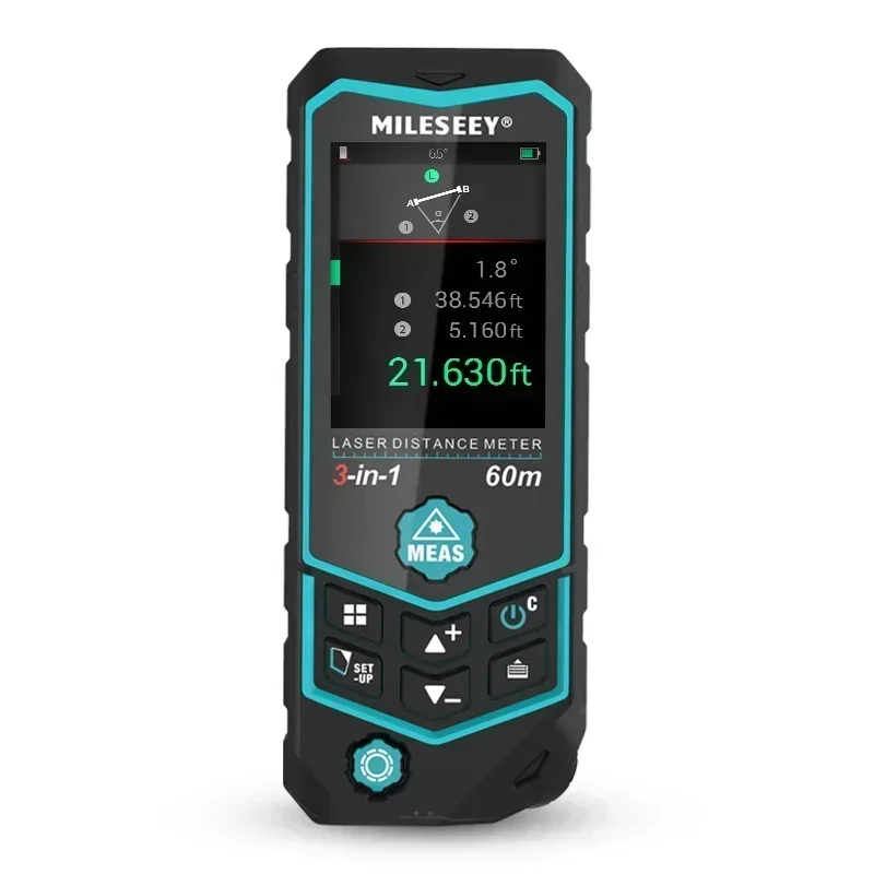 Laser Distance Measure - Mileseey R2B 60M USB充電式 3in1多機能レーザー測定器 ポイントツーポイントレーザー距離計