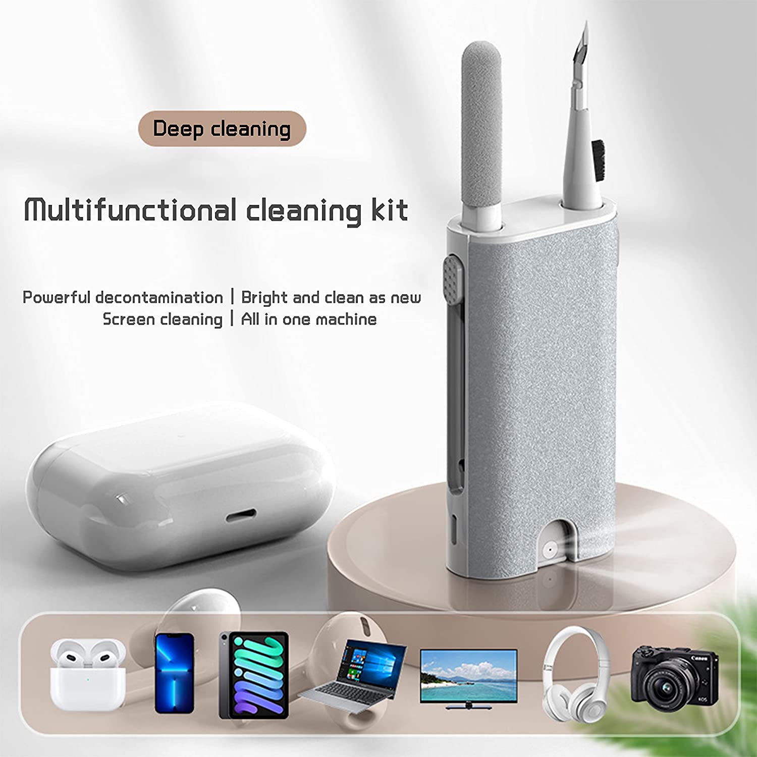 Portable Wifi Hotspot - 5 in 1 イヤホンクリーナーブラシキットカメラ電話タブレットラップトップテレビ画面クリーニングツールヘッドセットクリーニングペン Airpod Pro