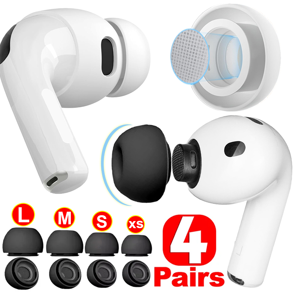 Portable Wifi Hotspot - 4/1 ペアのシリコンイヤーチップ保護イヤホンカバー Airpods Pro 3 世代用ノイズリダクションホールイヤーパッド