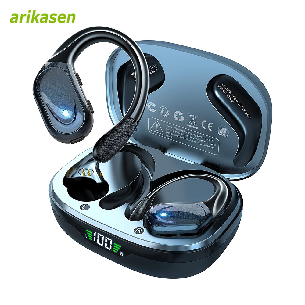 Earbuds Anc Wireless - ワイヤレスイヤホン スポーツ Bluetooth 5.3 ヘッドフォン ノイズキャンセリングマイク付き