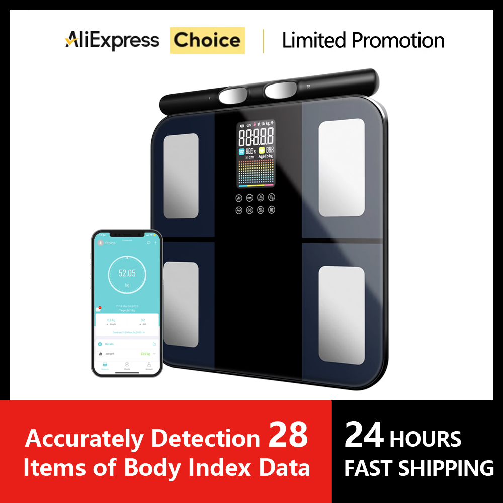 Body Fat Scale Smart - スマートデジタル体組成計 バイオインピーダンス体脂肪計 体重計 ヘルストラッカー スマート体組成計