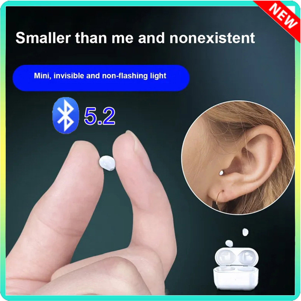 目に見えないイヤホンミニヘッドフォン V5.2 Blueto - Earbuds Anc Wireless のレビューと価格