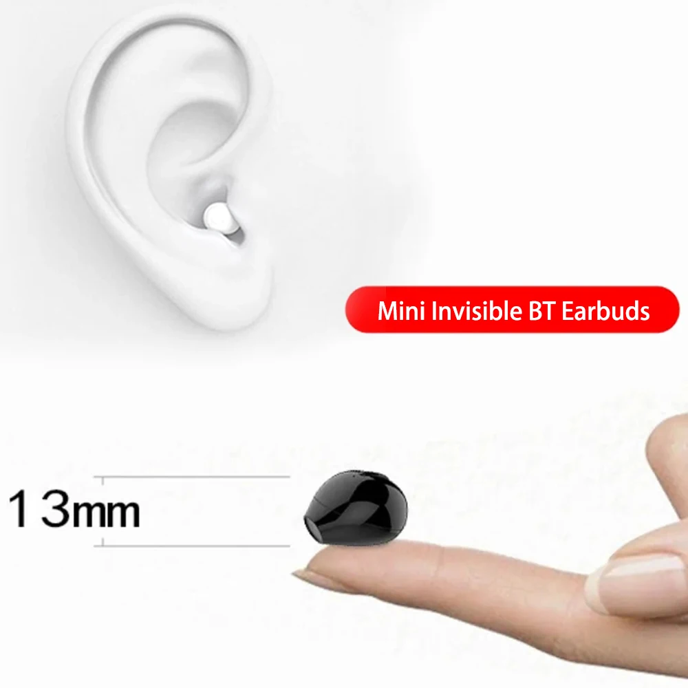 目に見えないイヤホンミニヘッドフォン V5.2 Blueto - Earbuds Anc Wireless のレビューと価格