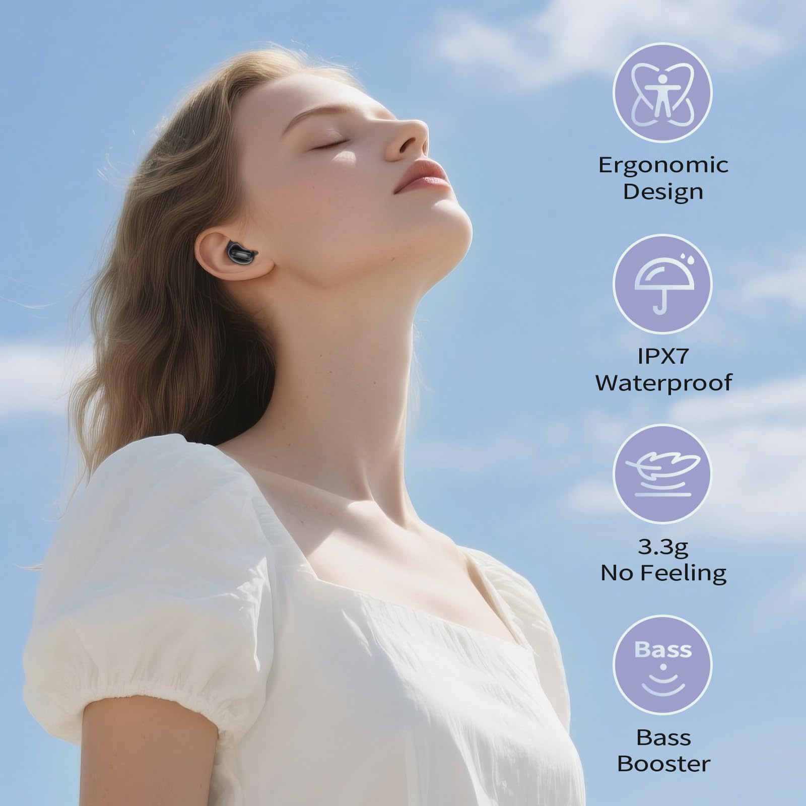 D20 ミニ睡眠用イヤホン サイドスリーパー向け |   A - Earbuds Anc Wireless のレビューと価格