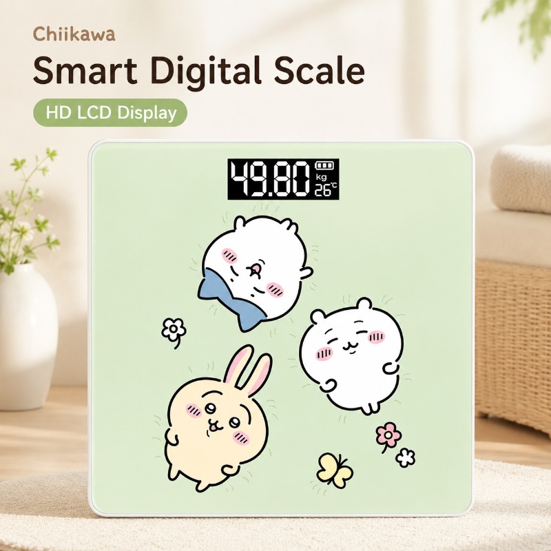 かわいいチカワス体脂肪計スマートデジタルスケールUSB充電式 - Body Fat Scale Smart のレビューと価格