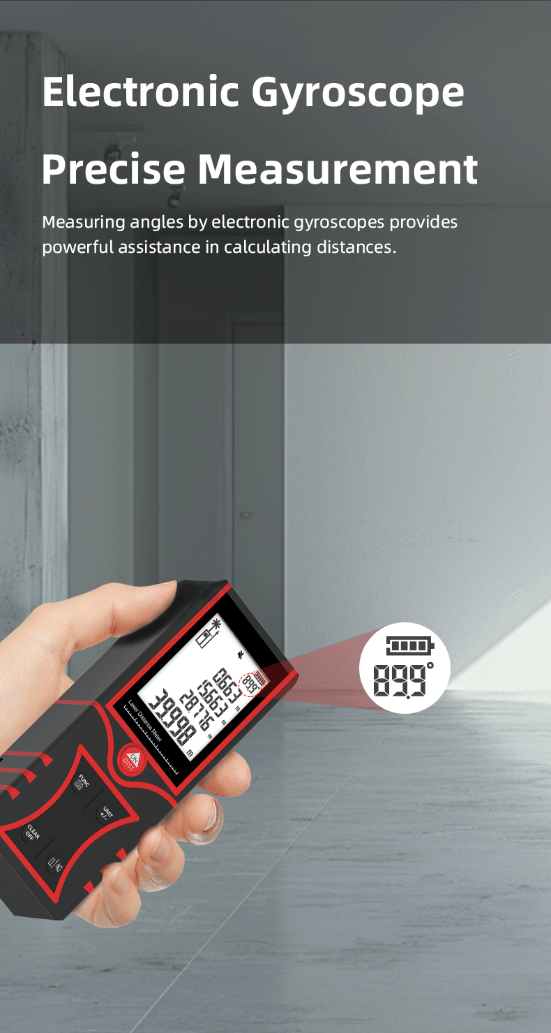 モデルGS-16 工業用赤色レーザーテープメジャー 120m - Laser Distance Measure のレビューと価格