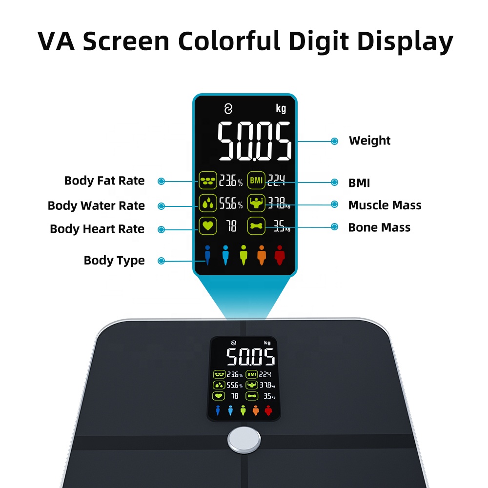 スマート電子スケール ミニ格安体脂肪組成計 電子スケール 中 - Body Fat Scale Smart のレビューと価格