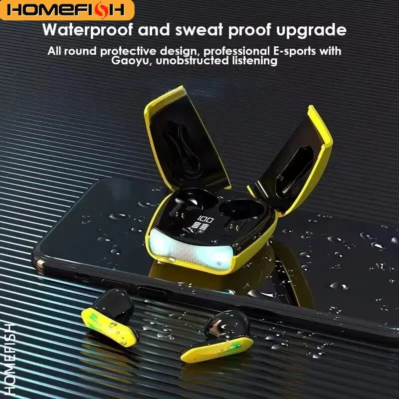 HOMEFISH ワイヤレスイヤホン BT 5.2 低遅延、 - Earbuds Anc Wireless のレビューと価格