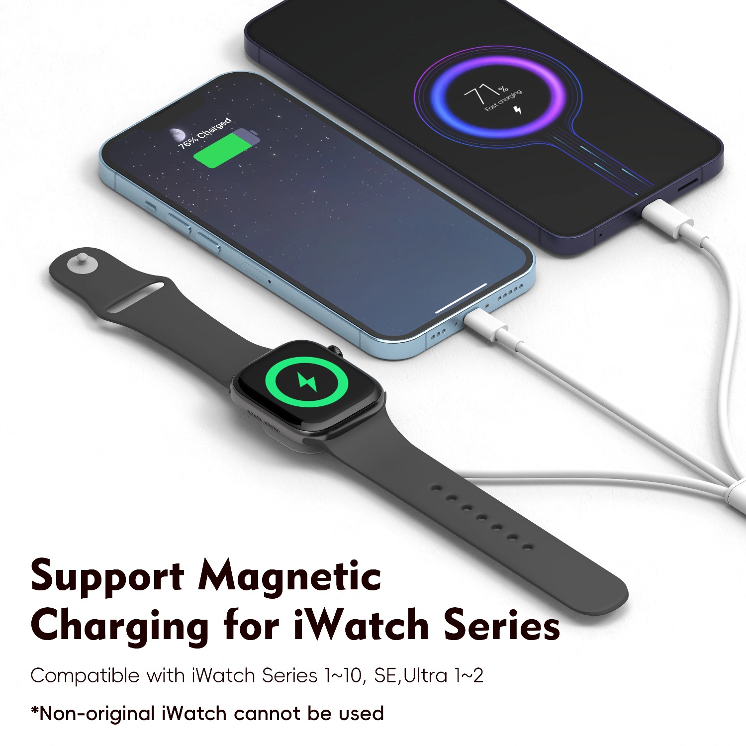 3 in 1 マグネット式腕時計充電器、iWatch 11  - Portable Wifi Hotspot のレビューと価格
