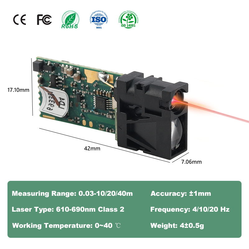 新型10m高精度距離センサー レーザーUART出力 レーザー - Laser Distance Measure のレビューと価格