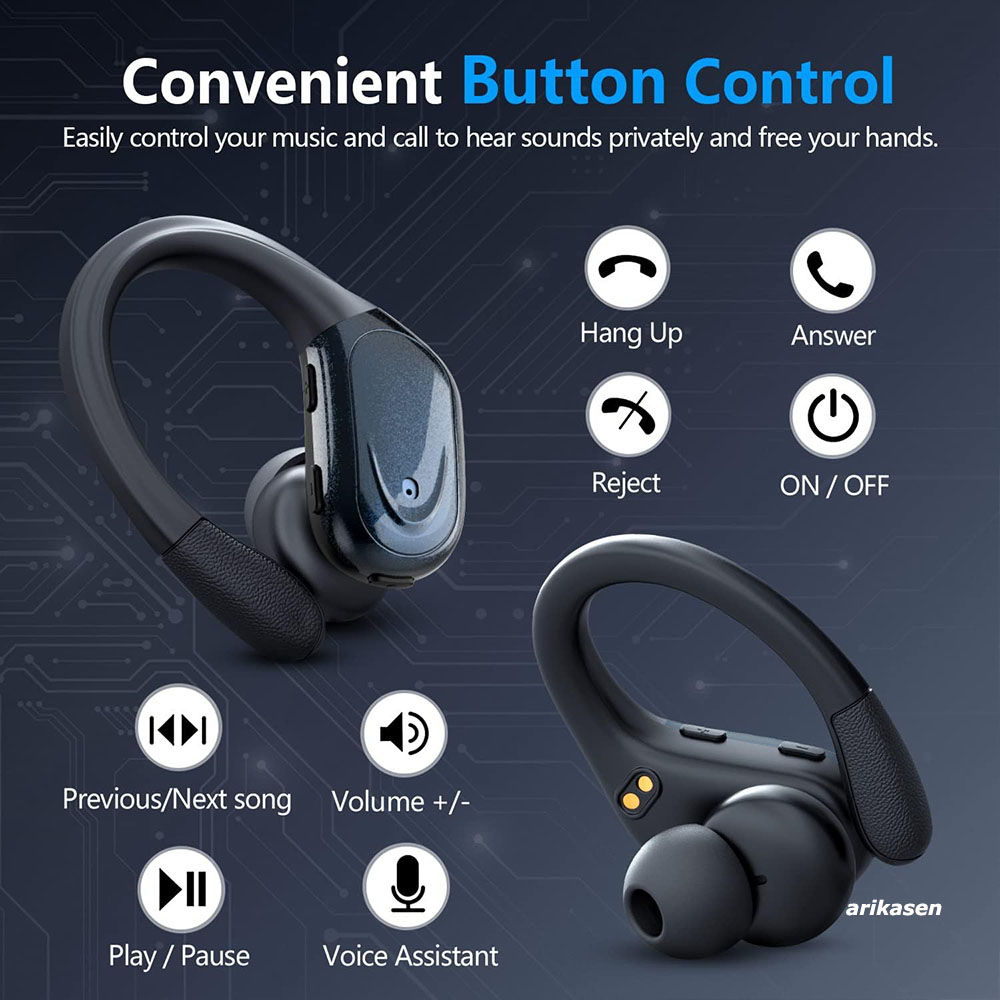 ワイヤレスイヤホン スポーツ Bluetooth 5.3 ヘ - Earbuds Anc Wireless のレビューと価格
