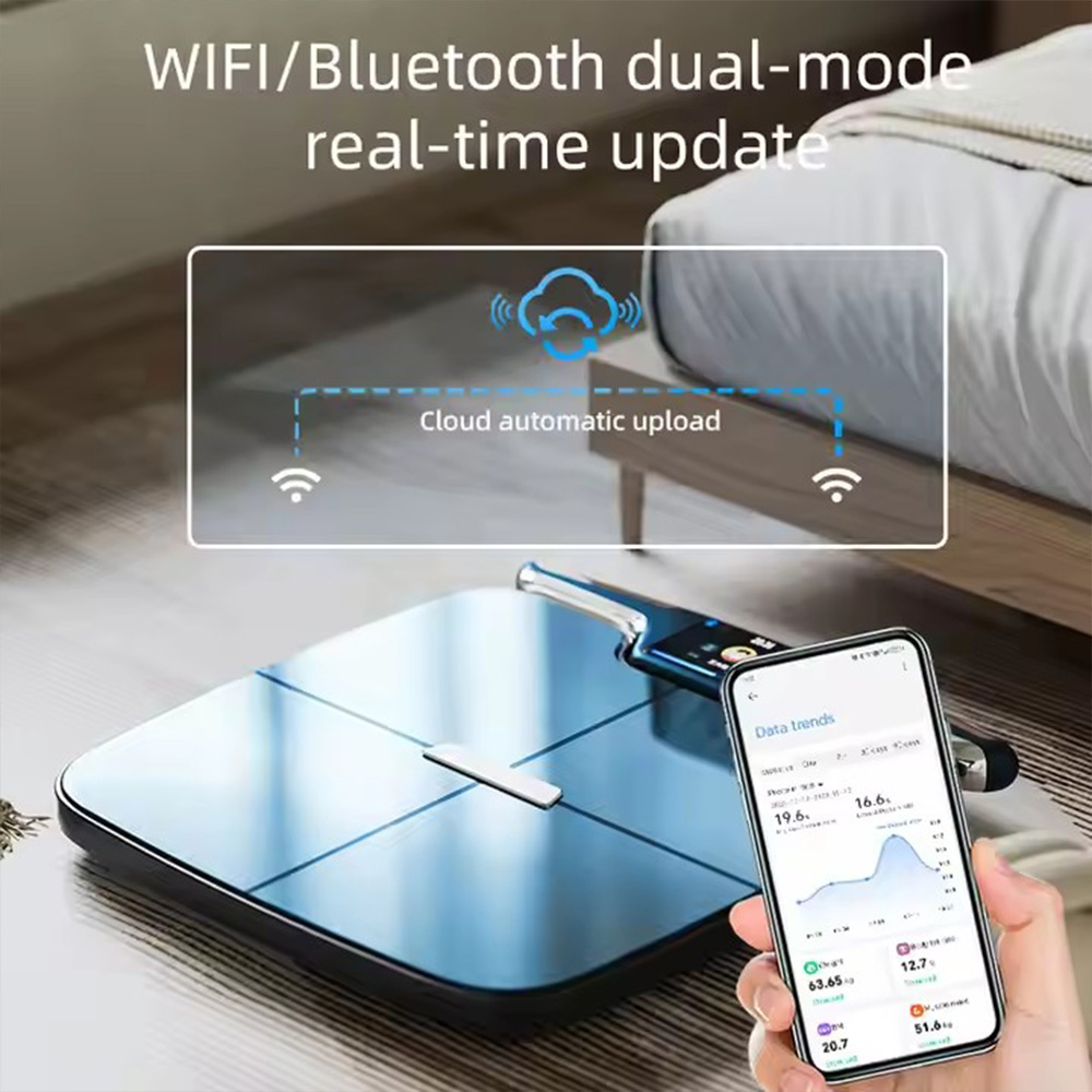 体重計、8電極体組成計（BMI、体脂肪、筋肉量測定）、充電式 - Body Fat Scale Smart のレビューと価格