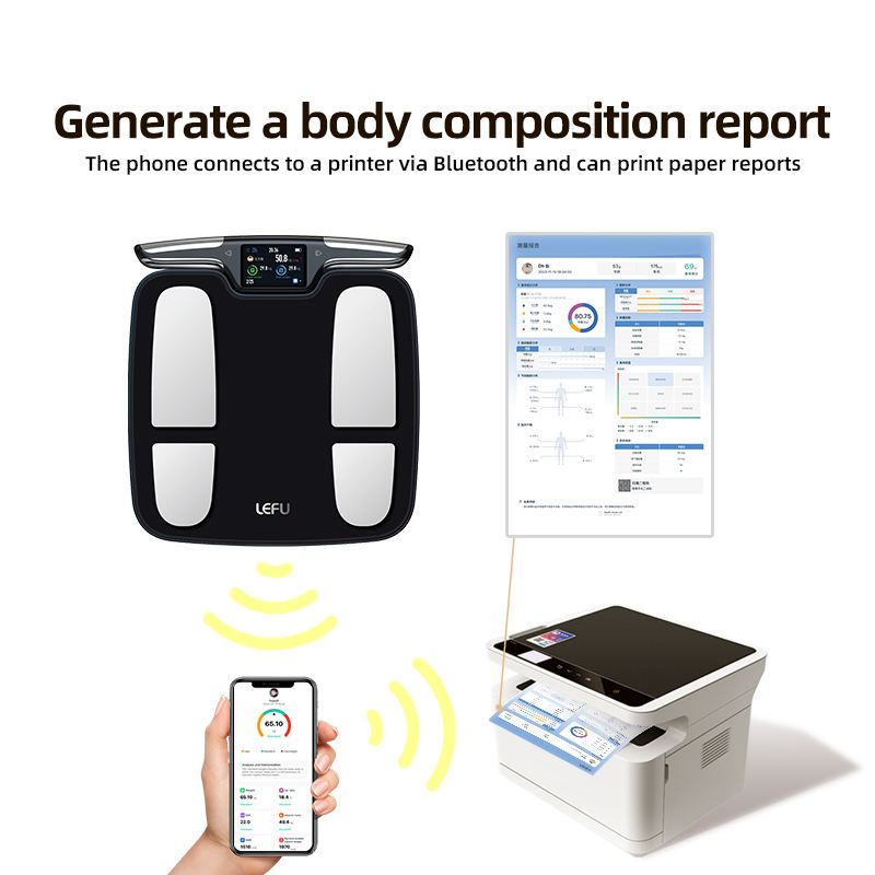 体重計、8電極体組成計（BMI、体脂肪、筋肉量測定）、充電式 - Body Fat Scale Smart のレビューと価格