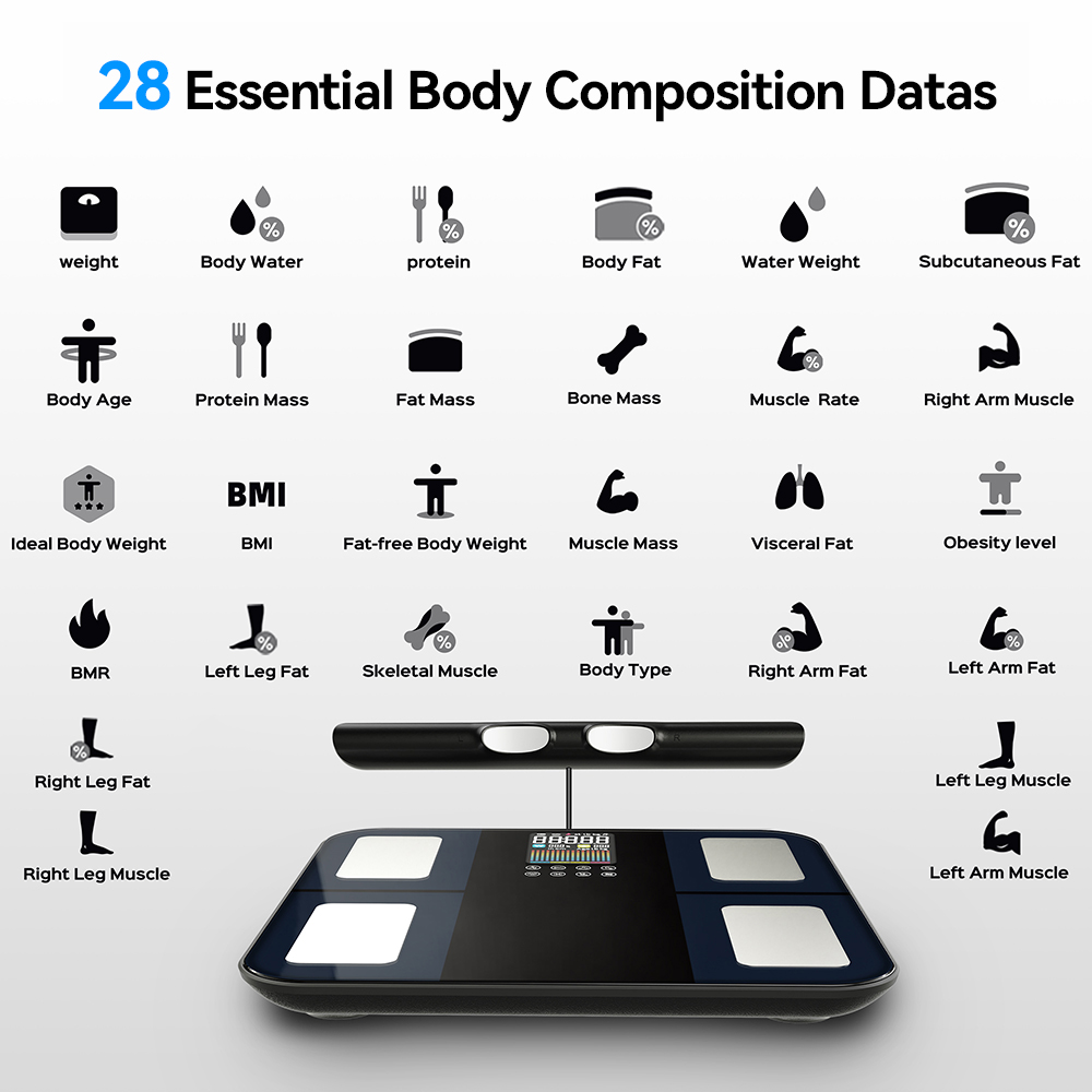 スマートデジタル体組成計 バイオインピーダンス体脂肪計 体重 - Body Fat Scale Smart のレビューと価格