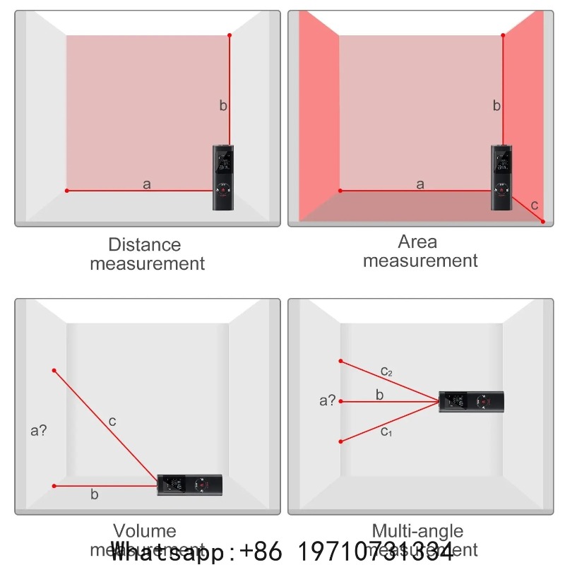 40 メートル/60 メートルミニスマートレーザー距離計測定 - Laser Distance Measure のレビューと価格
