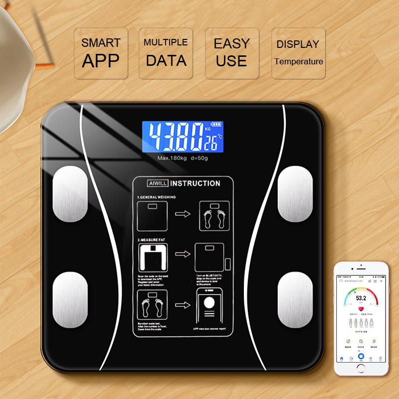 体脂肪計スマートワイヤレスデジタル体重計体組成分析装置スマー - Body Fat Scale Smart のレビューと価格