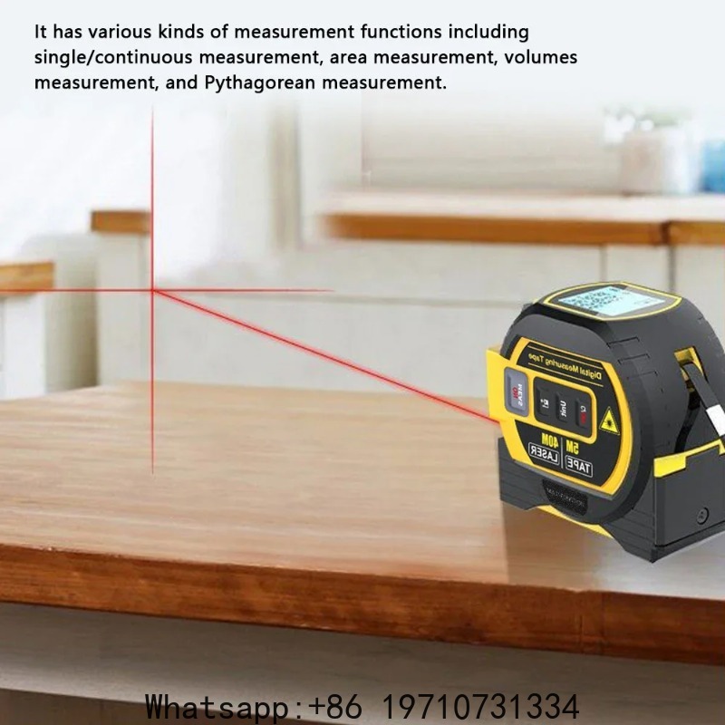 デジタルレーザー距離計 3in1 40M/60M 距離計 5 - Laser Distance Measure のレビューと価格