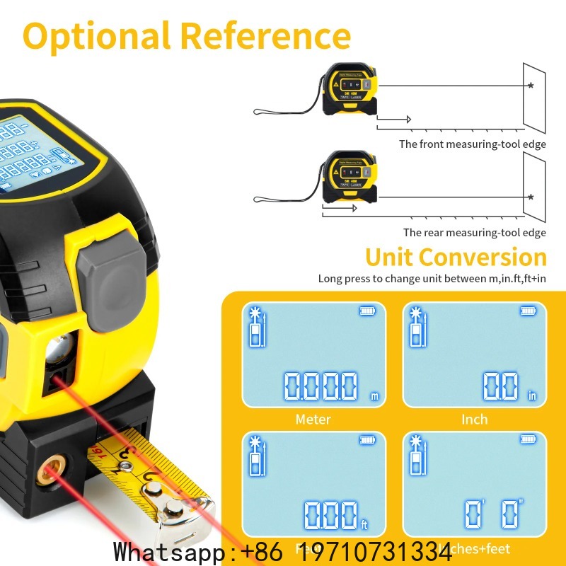 デジタルレーザー距離計 3in1 40M/60M 距離計 5 - Laser Distance Measure のレビューと価格