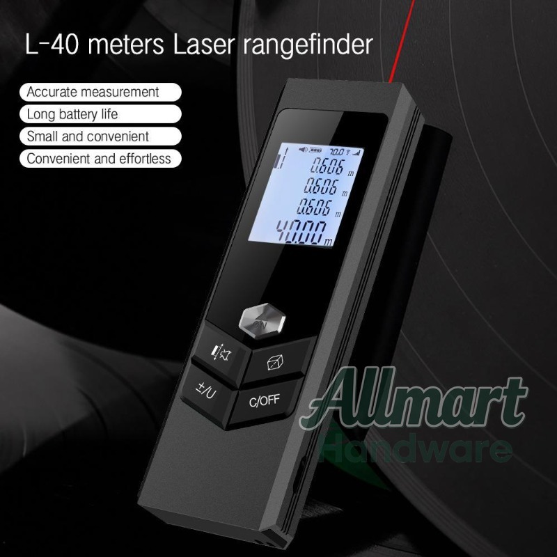 ハンドヘルド40mレーザー距離計、高精度赤外線測定ツール、室 - Laser Distance Measure のレビューと価格
